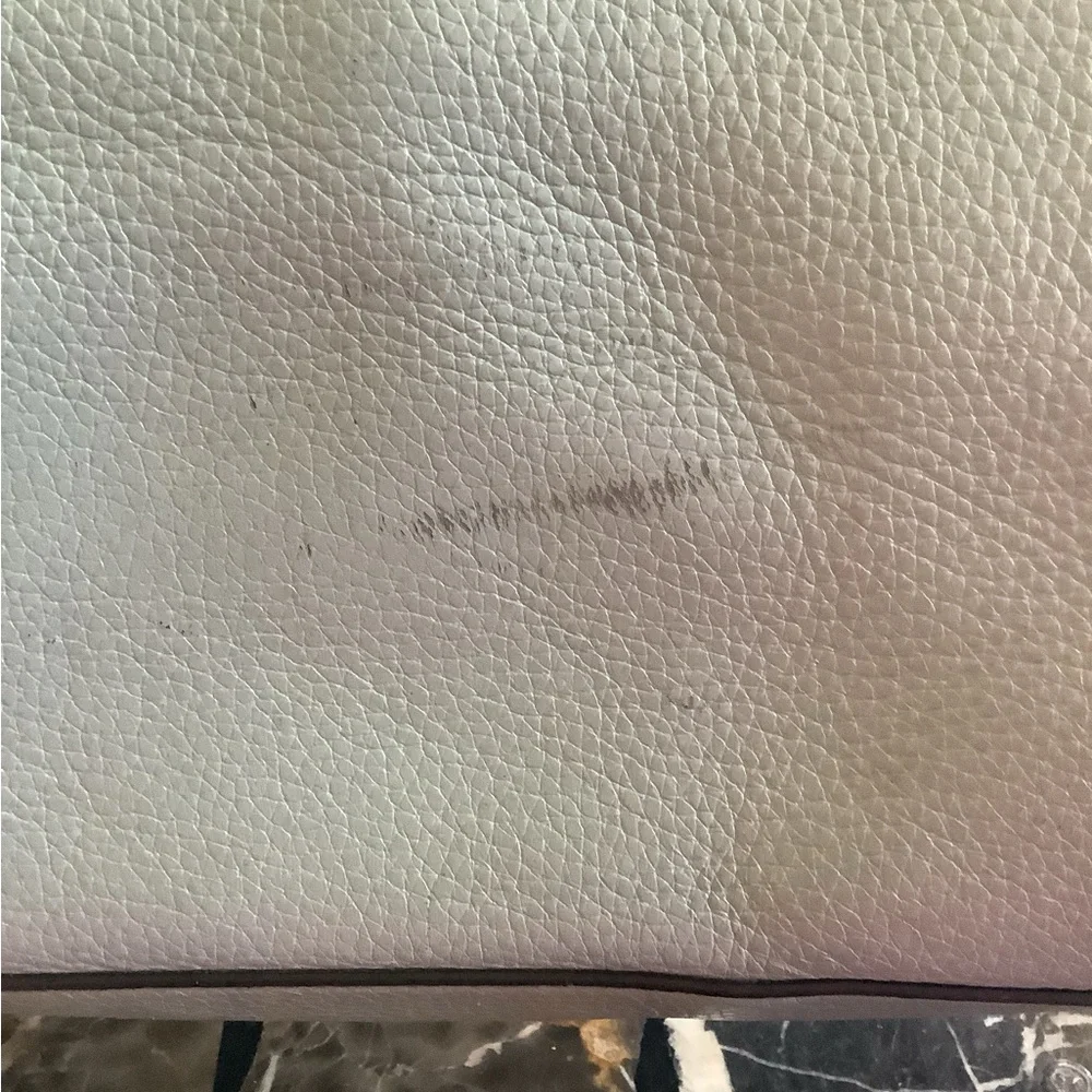 Authentic coach taylor sky blue large pebbled leather tote 16x10